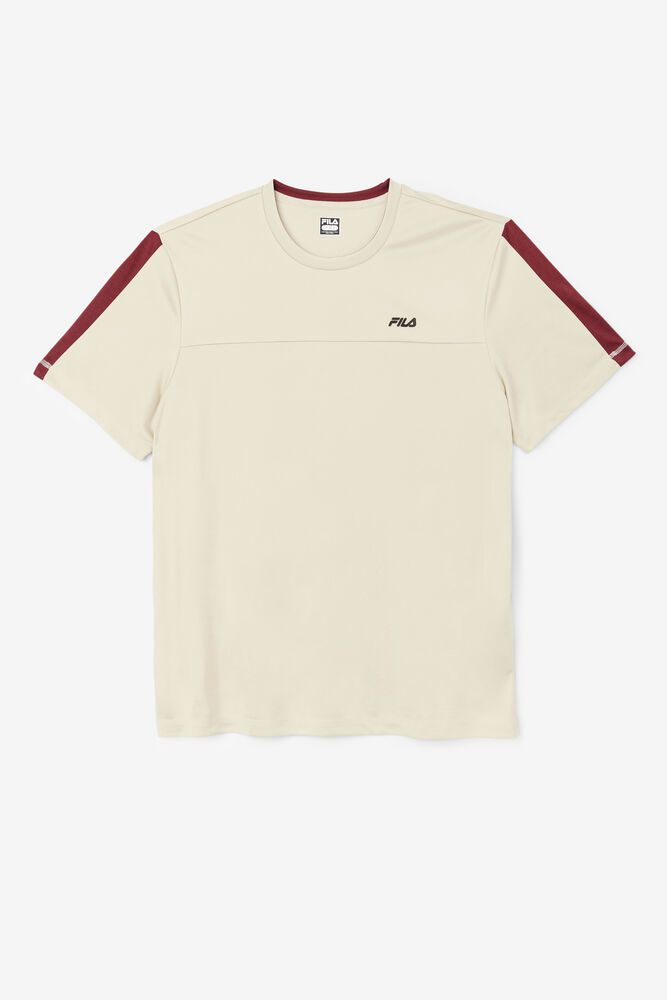 Fila Delfino Crew T-Shirt Beige - Mens - 75930GVIL